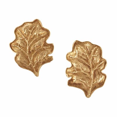 Lot 239 - Pair of Gold Leaf Earclips, Francesca Scarsini