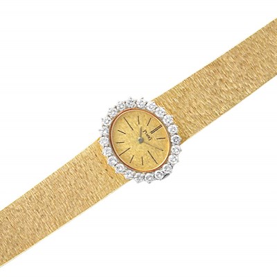 Lot 320 - Gold and Diamond Wristwatch, Piaget