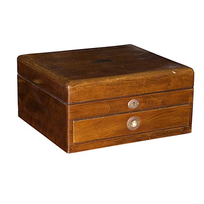 Lot 215 - Georgian Style Mahogany Jewelry Box
