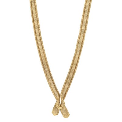 Lot 80 - Gold Mesh Necklace