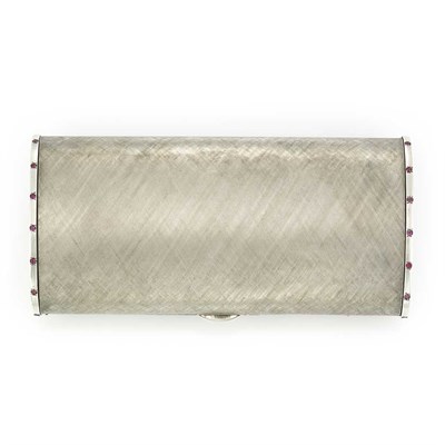 Lot 73 - Sterling Silver and Synthetic Ruby Vanity Case, Gucci