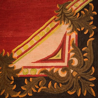 Lot 494 - Group of Three American Hooked Rugs United...