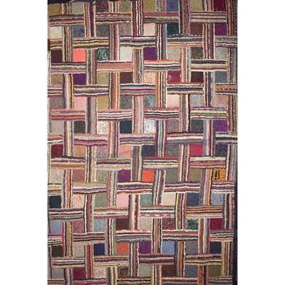 Lot 322 - American Hooked Carpet United States, early...