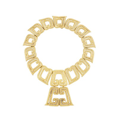 Lot 402 - Gold Collar Pendant-Necklace, Zolotas