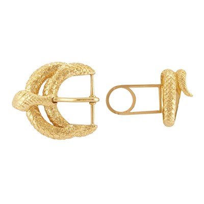 Lot 297 - Gold Snake Belt Buckle, David Webb