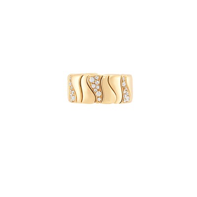 Lot 129 - Gold and Diamond Band Ring, Marina B