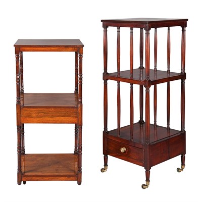 Lot 328 - Regency Rosewood Three-Tier Etagere; Together...