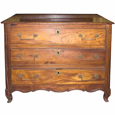 Lot 389A - Provincial Louis XV Walnut Diminutive Commode...