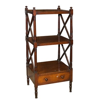 Lot 525A - Victorian Mahogany Etagere The rectangular top...