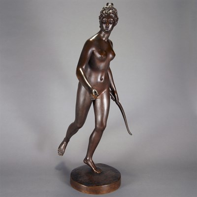 Lot 104 - Bronze Figure of Diana After a model by...