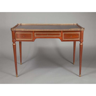 Lot 384 - Louis XVI Style Gilt-Metal Mounted Mahogany...