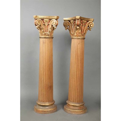 Lot 405 - Pair of Italian Neoclassical Style Parcel Gilt...