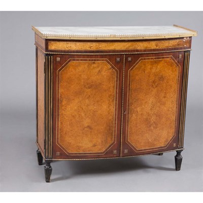 Lot 370 - George IV Marble Top Mahogany and Burl-Wood...