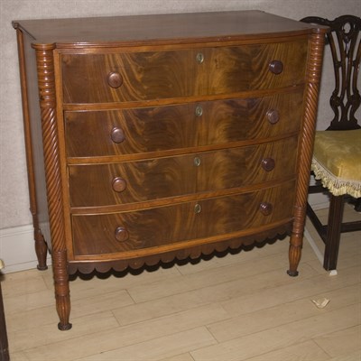 Lot 444 - Victorian Mahogany Chest of Drawers Height 41...