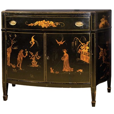 Lot 453 - Regency Style Chinoiserie Decorated Desk...