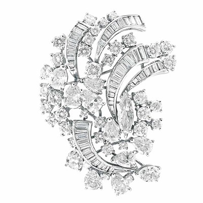 Lot 200 - Platinum and Diamond Brooch