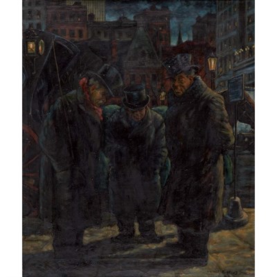 Lot 34 - Lionel S. Reiss American, 1894-1988 Cabbies...