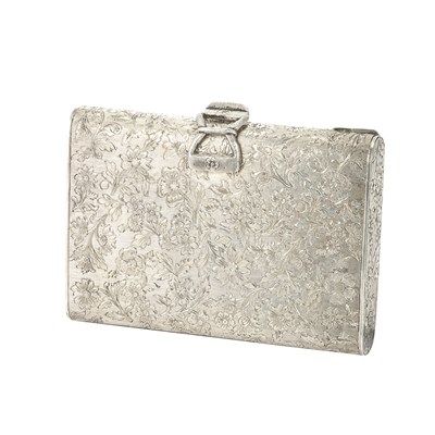 Lot 240 - Engraved Silver Vanity Case