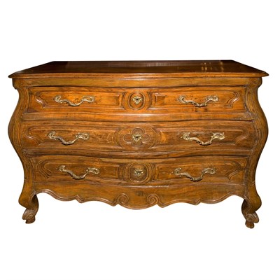 Lot 278 - Provincial Louis XV Gilt-Metal Mounted Walnut...