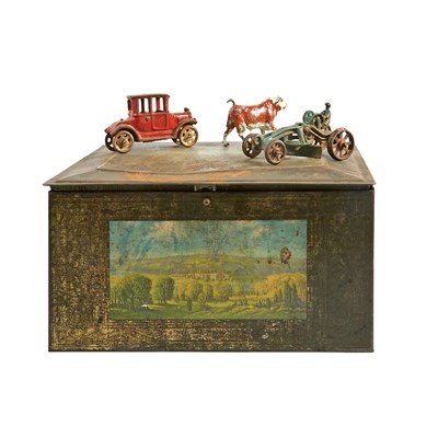Lot 262 - Group of Metal Toy Cars, Trucks and Figures In...