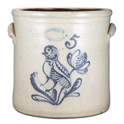 Lot 66 - Cobalt Decorated Salt Glazed Stoneware...