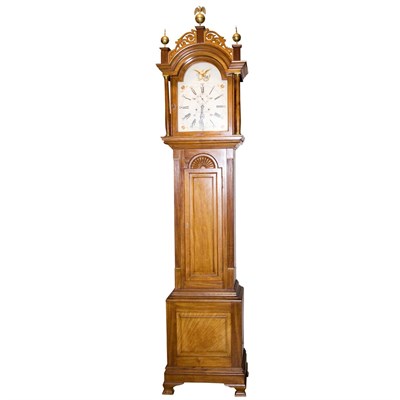 Lot 243 - American Chippendale Style Tall Case Clock F....