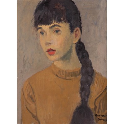 Lot 41 - Raphael Soyer American, 1899-1987 Portrait of...