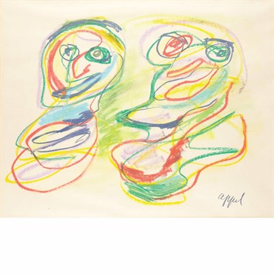 Lot 60 - Karel Appel Dutch, 1921-2006 Untitled Signed...