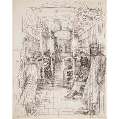 Lot 56 - Edith Kramer Austrian/American, b. 1916 Subway...