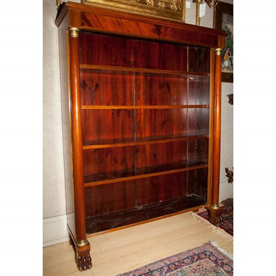 Lot 409 - Empire Style Gilt-Bronze Mounted Mahogany Open...