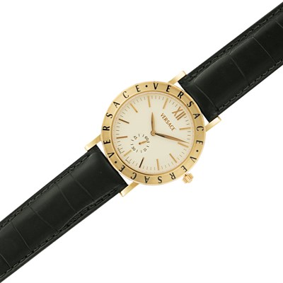 Lot 66 - Gentleman's Gold Wristwatch, Versace