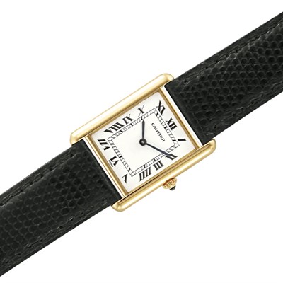 Lot 177 - Gold Tank Wristwatch, Cartier