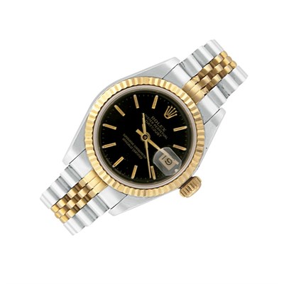 Lot 291 - Stainless Steel and Gold Wristwatch, Rolex