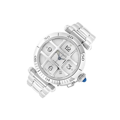 Lot 208 - Mid-Size Stainless Steel Wristwatch, Cartier