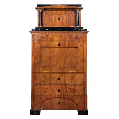 Lot 458 - Austrian Part Ebonized Mahogany Secretaire a...
