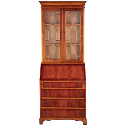 Lot 227 - George II Style Mahogany Secretary Bookcase...