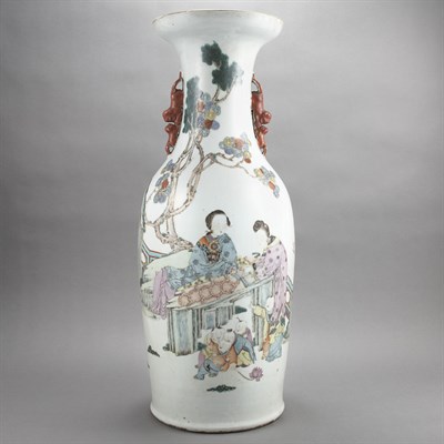 Lot 342 - Two Chinese Famille Rose Glazed Porcelain...