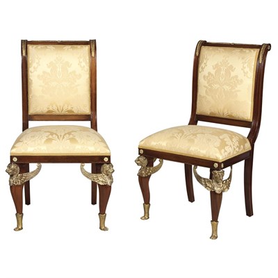 Lot 280 - Pair of Empire Style Gilt-Metal Mounted...