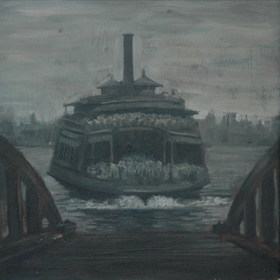 Lot 3 - (i) American School 20th Century Night Boat...
