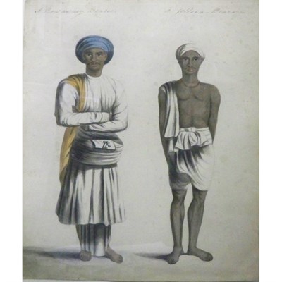 Lot 107 - British School 19th Century Men of India: Six...