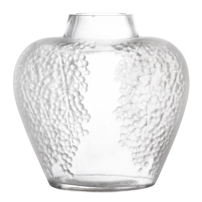 Lot 460 - R. Lalique Molded Glass Poivre Vase Marcilhac...