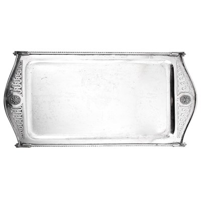 Lot 241 - Austrian Neoclassical Style Silver Tray Of...