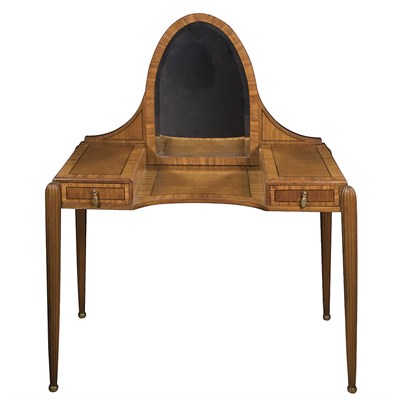 Lot 136 - Art Deco Style Fruitwood Dressing Table Height...