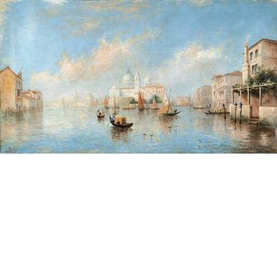 Lot 52 - James Salt British, 1850-1903 Venice Signed...