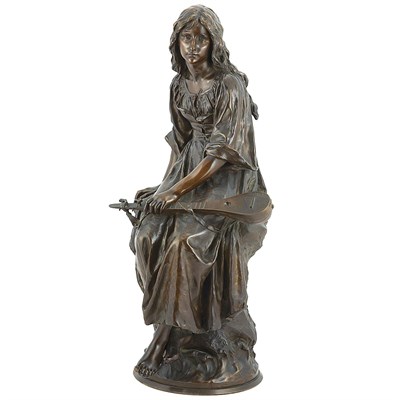 Lot 692 - Bronze Figure of Mignon Modeled by Paul Eugene...