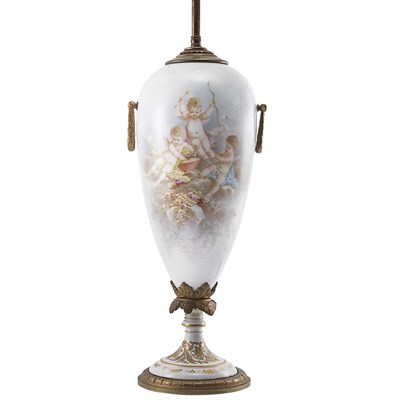 Lot 657 - Sevres Style Gilt-Bronze Mounted Porcelain...
