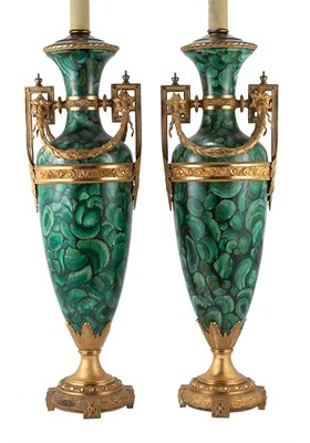 Lot 663 - Pair of Louis XVI Style Gilt-Metal Mounted...