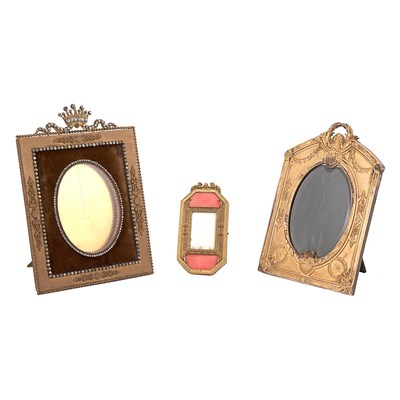 Lot 372 - Group of Three French Gilt-Bronze Photograph...