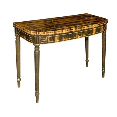 Lot 453 - Regency Line Inlaid Calamander Game Table...