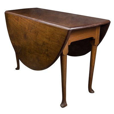 Lot 146 - Queen Anne Style Mahogany Drop-Leaf Table...